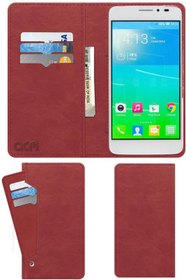 ACM Flip Cover for Alcatel Onetouch Idol X+(Pink, Cases with Holder, Pack of: 1)