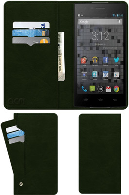 ACM Flip Cover for Karbonn Opium N9(Green, Cases with Holder, Pack of: 1)