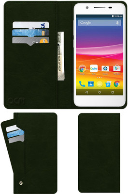 ACM Flip Cover for Micromax Canvas Knight 2 E471(Green, Cases with Holder, Pack of: 1)