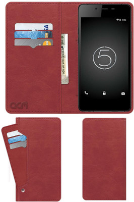ACM Flip Cover for Micromax Canvas Silver 5 Q450(Pink, Cases with Holder, Pack of: 1)