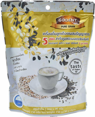 

godent Pure Grain Instant Jobs Tear Mixed 5 Grains Cereal - 150g (5x30g)(150 g, Pouch)