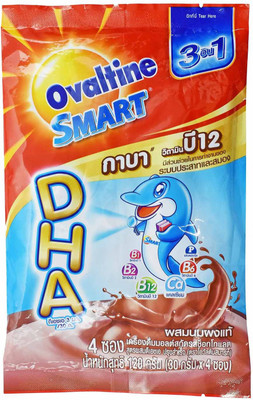 

ovaltine Smart DHA 3in1 Ready Mixed Beverage - 120g (4x30g)(120 g, Pouch)