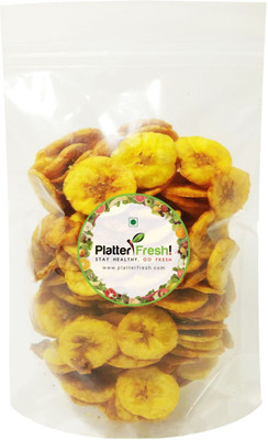 

Platter Fresh Pazham Varuthathu / Pazham Chips / Ripe Plantain (Round Slices) Chips(450 g)