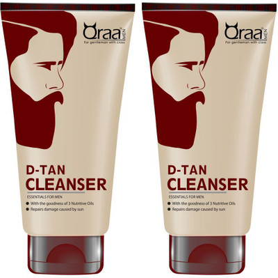 

Qraa D-TAN CLEANSER FOR MEN (PACK OF 2)(200 g)