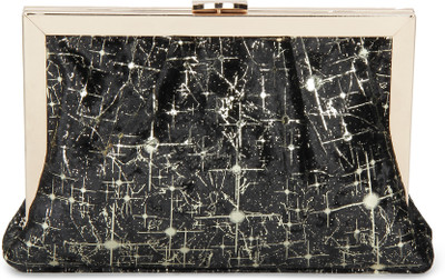 

E2O Party Black Clutch