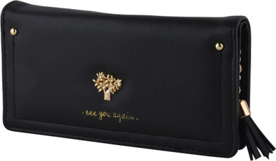 

KAWTRA Casual Black Clutch