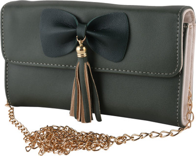 

KAWTRA Casual Green Clutch