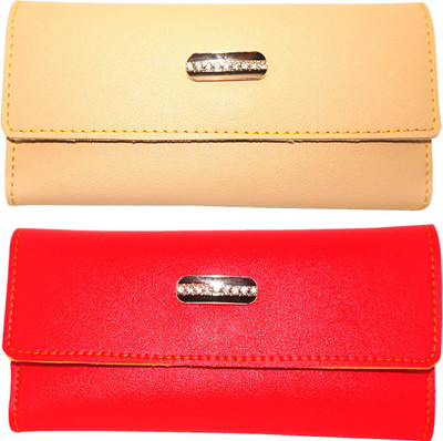 

Element Cart Casual, Formal, Party Red, Beige Clutch, Beige;red