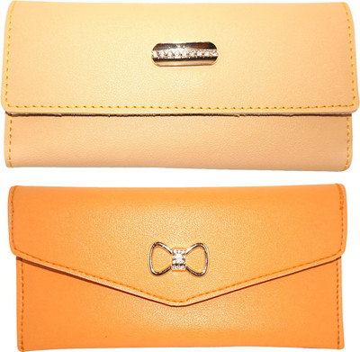 

Fillincart Casual, Formal, Party Orange, Beige Clutch, Beige;orange