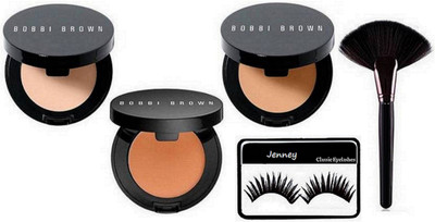 

Jenney eyelashes & bobbi brown corrector concealer ( pack of 3 ) and brush(Set of 5)