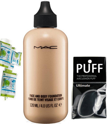 Ultimate Silicon Puff With Face and Body Foundation & Magic Napkin Pack Of 3(Set of 5)