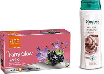 

Himalaya Coca Butter Intensive Body Lotion, Party Glow Facial Kit(Set of 2)