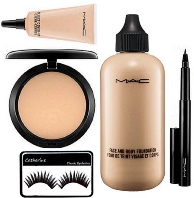 

catherine eyelashes, Face and Body Foundation &Compact & Select Cover Up Cache Cernes, pen eyeliner(Set of 5)