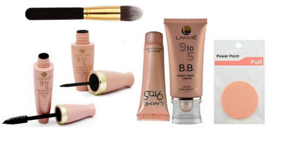 

POWER POINT sponge puff , 9to5 liner & mascara , b.b cream foundation ,mouse + brush(Set of 6)