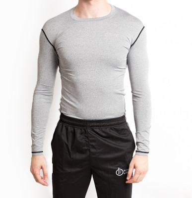 

Fitup Life Gym Wear Men Compression(Grey Full Sleeve