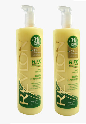 

Revlon Flex Body Building Protein Conditioner 592ml Pack Of 2(1184 ml)