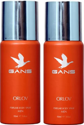 

GANS Two ORLOV Perfume Body Spray - For Men(300 ml, Pack of 2)