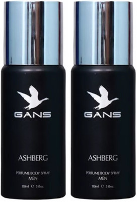 

GANS Two ASHBERG Perfume Body Spray - For Men(300 ml, Pack of 2)