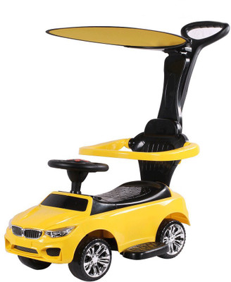

Toyhouse Benzy Push car with Long & Strong push handle for kids(2 to 6yrs) Car Non Battery Operated Ride On(Yellow)