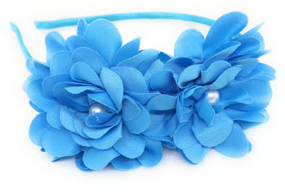 

SKD Baby Headbands double Flower Hairband for Girls Newborn Teens Hair Bands Head Band(Blue)