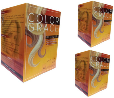 

COLORGRACE Blondor Multi Blondor Lightening Bleach Powder Hair Color for Men & Women Pack of 3 Hair Color(BLONDE)