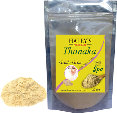 

haley's natural Thanaka powder Grade - Groz for hair removal Cream(30 g)