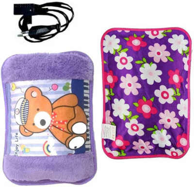 

Shopeleven Electric Hot Water Bag for Full Body Pain Relief (Multicolor) Electric Velvet Fur Bag and Electrical 900 ml Hot Water Bag(Multicolor)
