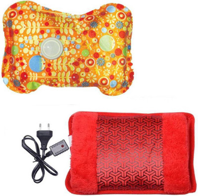 

Shopeleven New Portable Electric Heating Get Pad Hot Water Bag For Joint/Muscle Pain PACK OF 2 (Multicolor) Electric Fur and Electrical 900 ml Hot Water Bag(Multicolor)