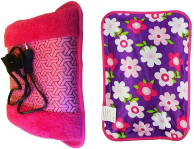 

Shopeleven WARMTH SERIES ELECTROTHERMAL GEL BAG (MULTICOLOR) 2 Pack of Electric VELVET FUR and Electrical 900 ml Hot Water Bag(Multicolor)