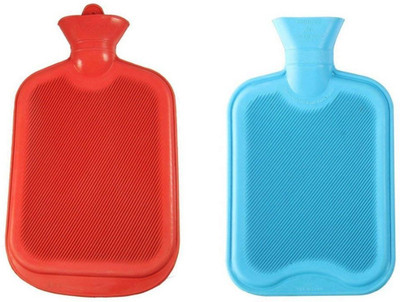 

STOCKHAWKERS pack of 2 pcs -Hot Water Bag Non-Electric Non-Electrical Rubber Hot Water Bag 1 L Hot Water Bag(Multicolor)