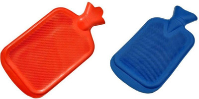 

STOCKHAWKERS pack of 2 pcs --New Portable HIgh Quality Hot Water Bag Non electric for all kind of pain ( joint pain, muscle pain) Non-Electrical Rubber Hot Water Bag 1 L Hot Water Bag(Multicolor)