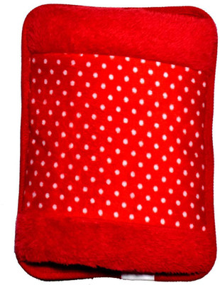 

saioni Best Quality Velvet Pocket Water Bag With Fur Electric 1 L Hot Water Bag(Red)