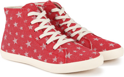 

United Colors of Benetton Girls Lace Sneakers(Red, 902