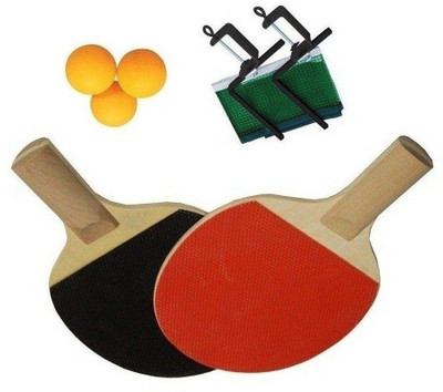 

SPORTSHOLIC New Table Tennis Racquet Kit Set With Net, Clumps And 3 Balls For Kids 5 To 8 Years Table Tennis Kit