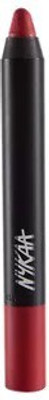 Nykaa MATTE-ilicious Crayon Lipstick - Hot As Red 01(01)