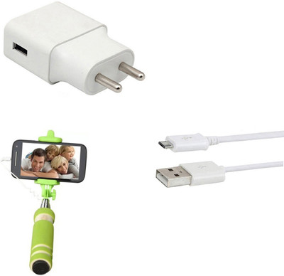 DAKRON Wall Charger Accessory Combo for Nokia 5.1(White)