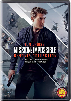 

Mission Impossible 6 Movies Collection - M:I + M:I-2 + M:I-3 + M:I-4 Ghost Protocol + M:I-5 Rogue Nation + M:I-6 Fallout(DVD English)