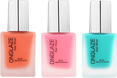 

Onglaze Nail Wear Pack Of 3 (Pink+Light Orange) ONC101314M(Pack of 3)