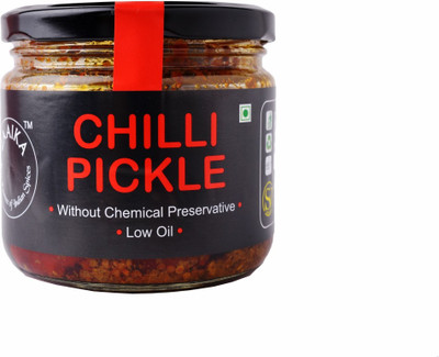

ZAAIKA Premium Quality CHILLI Pickle Red Chilli Pickle(200 g)