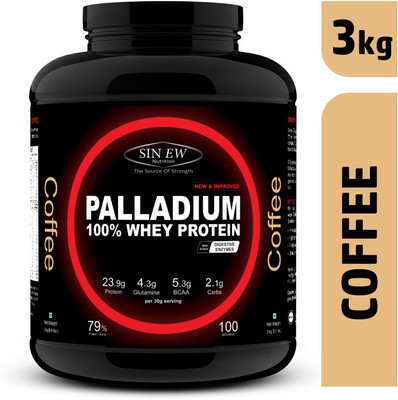 

Sinew Nutrition Palladium Whey Protein with Digestive Enzymes, 3 kg (Coffee) Whey Protein(3 kg, Coffee)