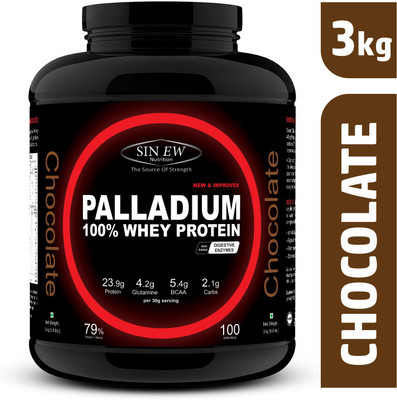 

Sinew Nutrition Palladium Whey Protein with Digestive Enzymes, 3 kg (Chocolate) Whey Protein(3 kg, Chocolate)