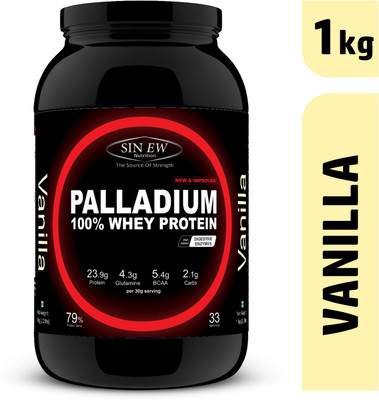 

Sinew Nutrition Palladium Whey Protein with Digestive Enzymes, 1 kg (Vanilla) Whey Protein(1 kg, Vanilla)