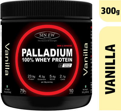 

Sinew Nutrition Palladium Whey Protein with Digestive Enzymes, 300 grm (Vanilla) Whey Protein(300 g, Vanilla)