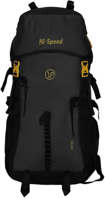 Hi-Speed Grey Mountain Rucksack/Hiking/Trekking/Camping Bag/Backpack with Rain Cover Rucksack - 60(Grey)