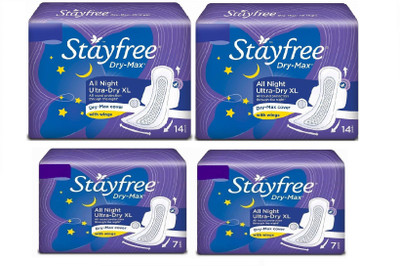 

Stayfree Dry Max all Nights 14+14+7+7+ Pad Sanitary Pad(Pack of 425)