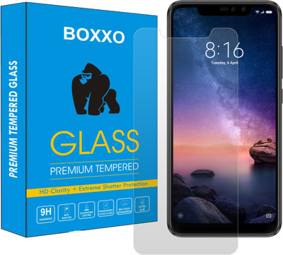 Boxxo Tempered Glass Guard for Mi Redmi Note 6 Pro(Pack of 1)