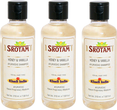 

Srotam Honey & Vanilla Shampoo ( Set of 3 Bottle)(630 ml)