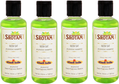 

Srotam Neem Sat Shampoo ( Set of 4 Bottle)(840 ml)