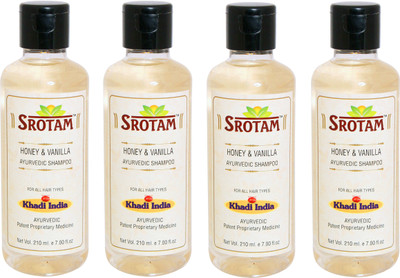 

Srotam Honey & Vanilla Shampoo ( Set of 4 Bottle)(840 ml)