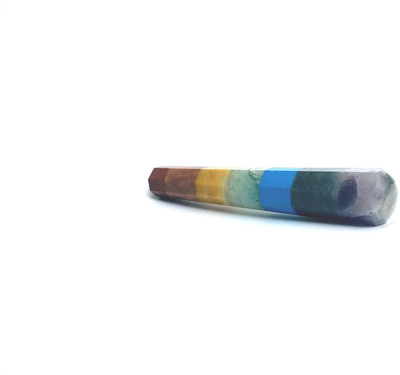 AIR9999 7 Chakra All in ONE Reiki Healing 5 INCH Jumbo Wand Decorative Showpiece  -  12.5 cm(Crystal, Multicolor)